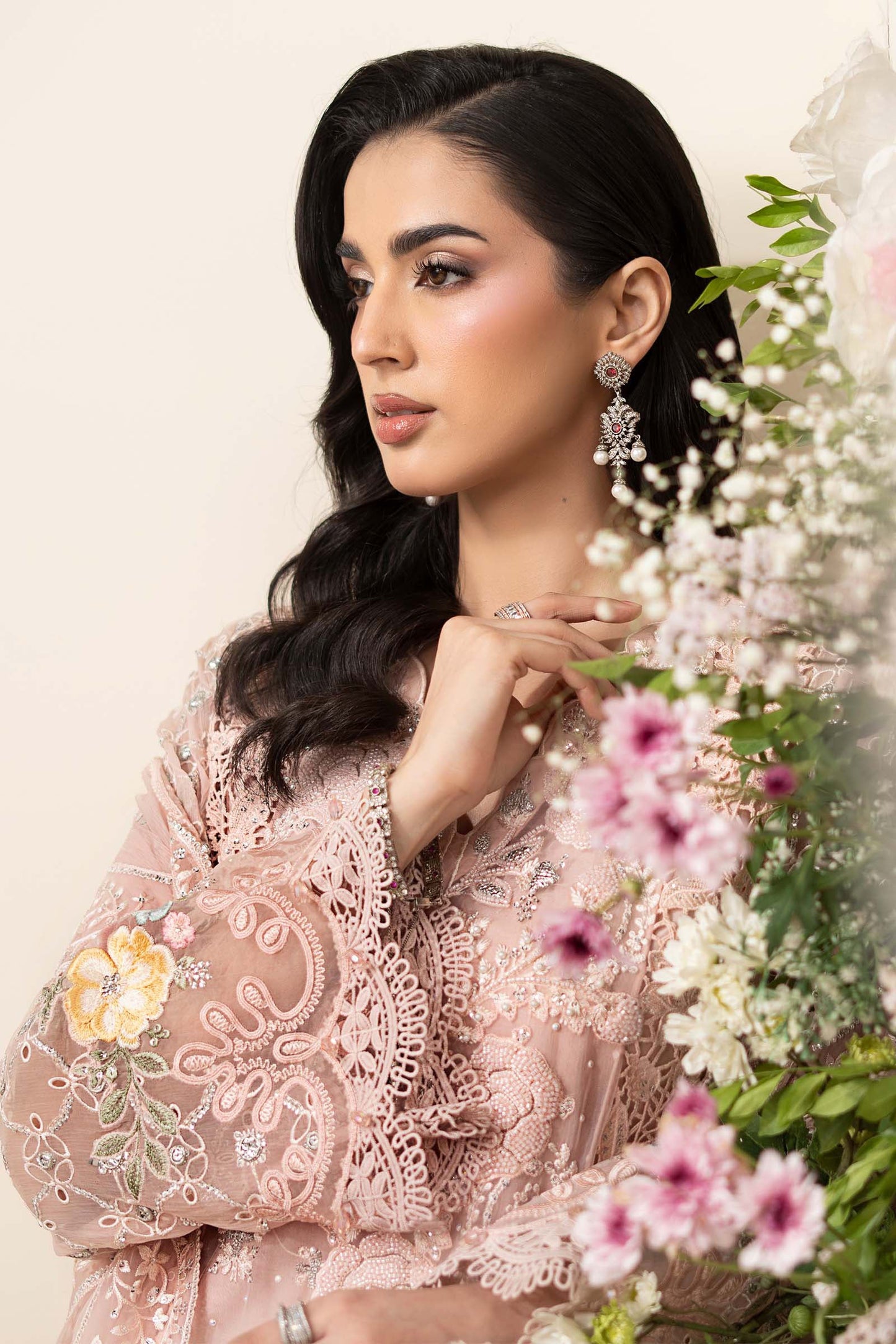 MARIA B Embroidered Chiffon