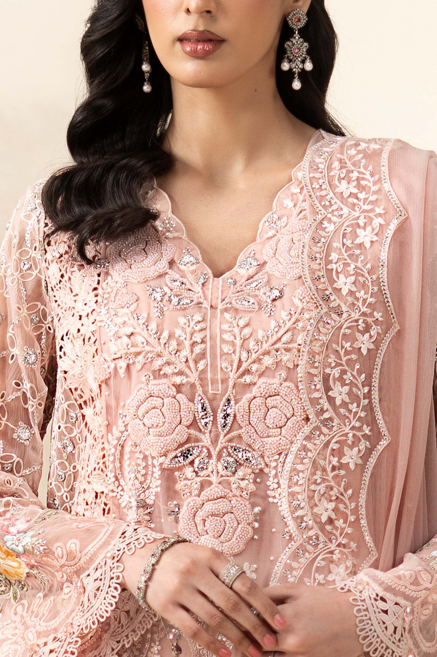 MARIA B Embroidered Chiffon