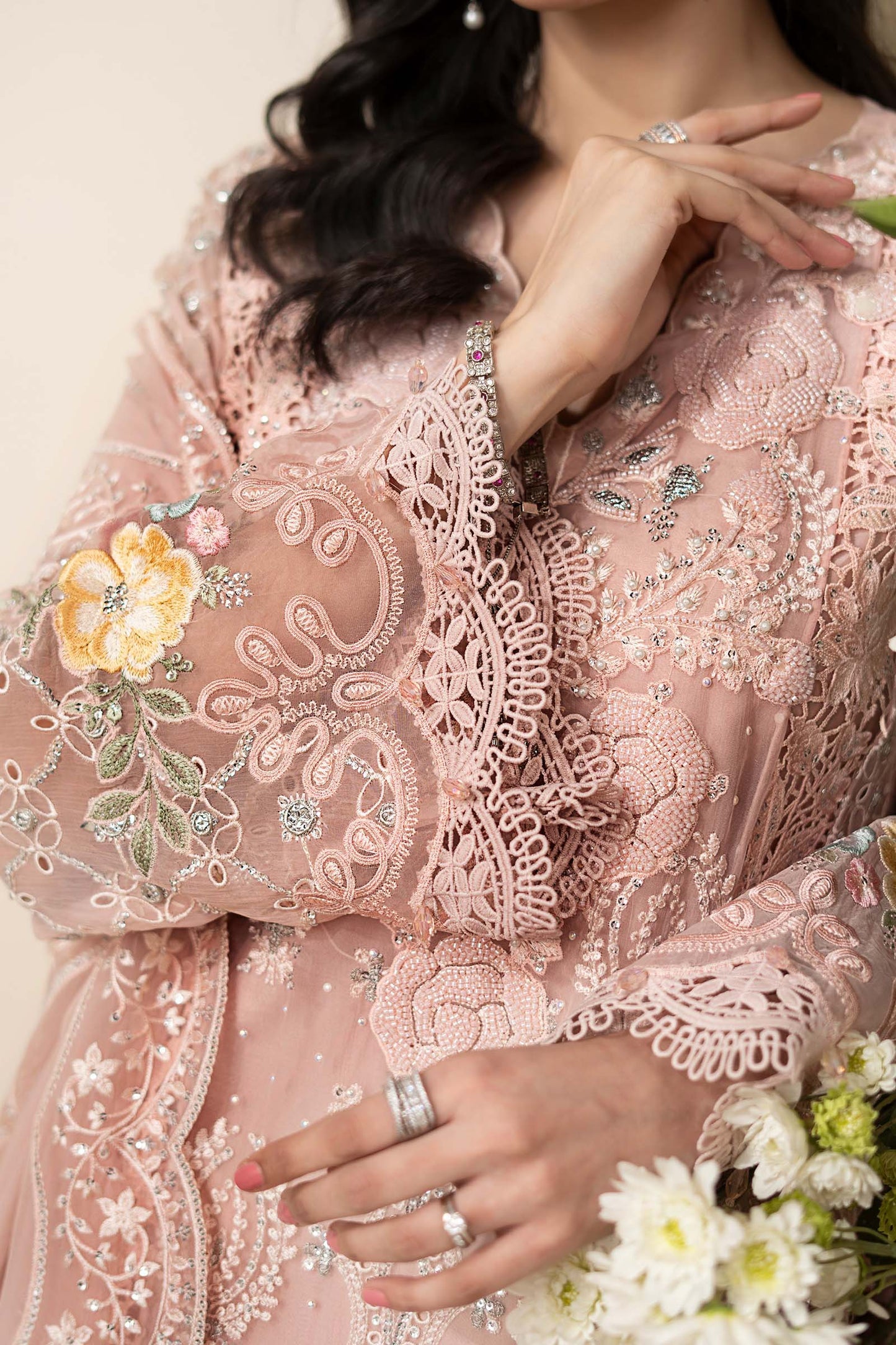 MARIA B Embroidered Chiffon