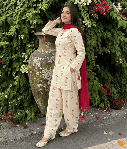 Indian Kurti Printed 3pc