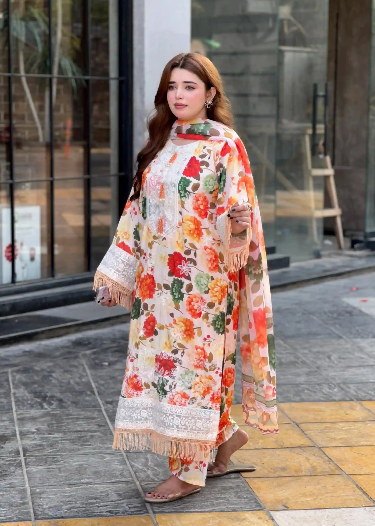 Flower Printed 3pc