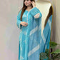 Horiya SkyBlue Emb 3pc