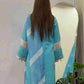 Horiya SkyBlue Emb 3pc