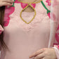 Afsheen Pink Printed 3pc