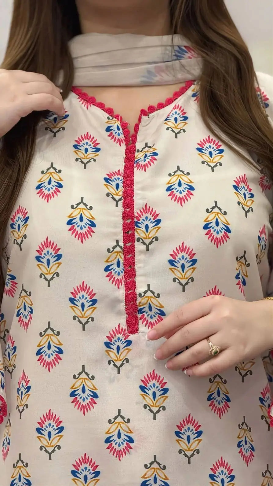 Blush Bloom Printed 3pc