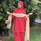 Maliha Red 3pc