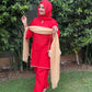 Maliha Red 3pc
