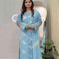 Horiya SkyBlue Emb 3pc