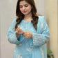 Horiya SkyBlue Emb 3pc